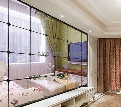 Decorative mirror manufacturers customized large decorative mirrors 3d acrylic wall art MS-840