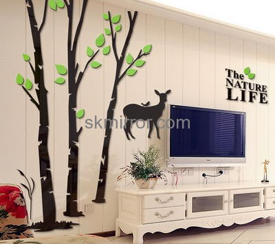 Mirror manufacturers customize tree wall decal vinyl wall art MS-803