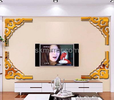 Mirror suppliers customize wall 3d mirror decor stickers MS-801