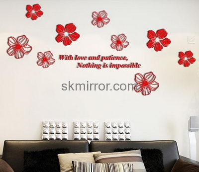 Mirror manufacturers customize wall decals 3d decals for walls MS-793