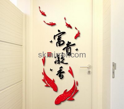 Mirror manufacture customize decorative mirror wall personalised mirror stickers MS-789