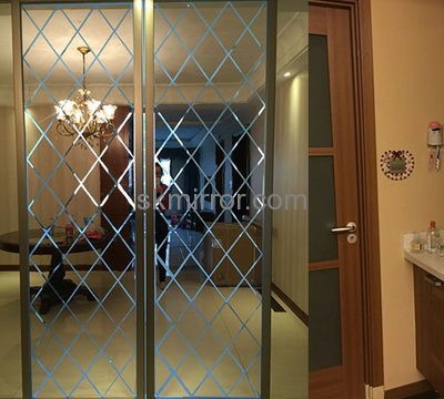 Decorative mirror manufacturers custom made decals 3d wall mirror MS-787