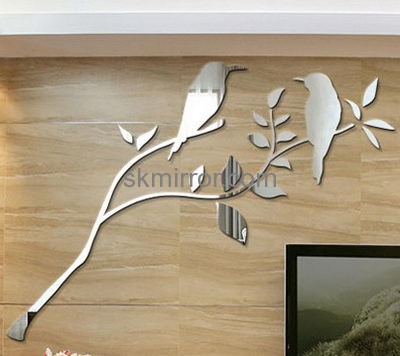 Mirror manufacture custom design cheap acrylic mirror stickers MS-756