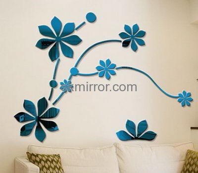 Mirror factory customize wall mirror decals sticker MS-749