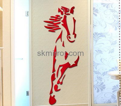 Mirror manufacture customize plastic acrylic wall art stickers MS-747