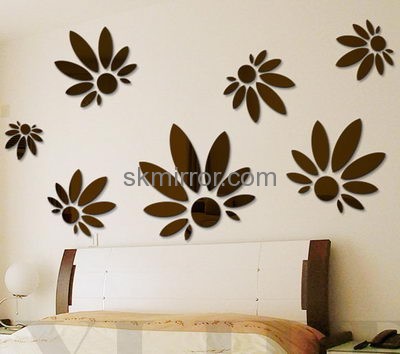 Decorative mirror manufacturers customize acrylic wall window stickers MS-729