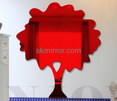 Mirror manufacture custom design decorative bathroom wall mirrors stickers MS-696