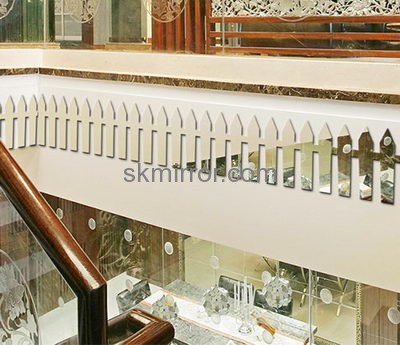 Mirror manufacture custom design cheap narrow wall mirror decorative stickers MS-694