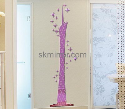 Mirror company custom design living room wall mirrors stickers sale MS-688