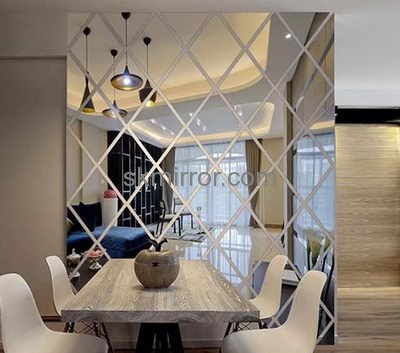 China mirror manufacturers custom design big decorative wall mirrors stickers MS-680