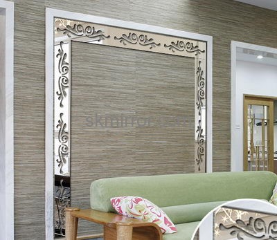 China mirror manufacturers custom acrylic circle mirror wall decor stickers MS-631