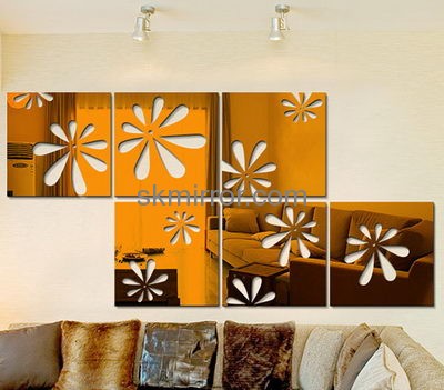 Acrylic decorative mirror manufacturers custom acrylic unique wall mirrors decor stickers MS-614