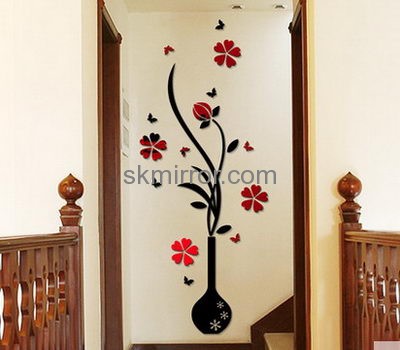 Custom acrylic contemporary decorative door wall sticker mirrors MS-566