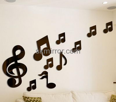 Custom acrylic 3d stickers kids wall decorative mirrors living room MS-509