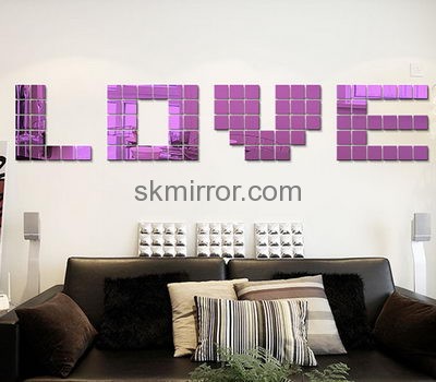 Decorative mirror manufacturers custom love wall decals mirrors decorative living room MS-501