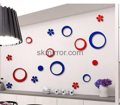 Custom acrylic wall 3d stickers mirror for dining room MS-495