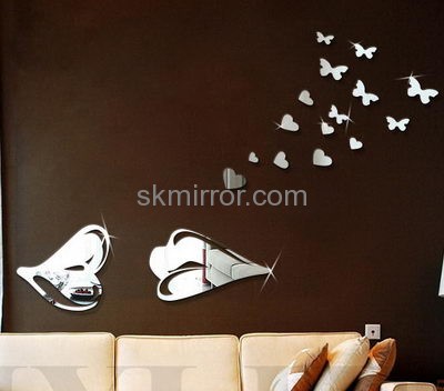 Acrylic wall 3d stickers custom home decor mirrors sale MS-493