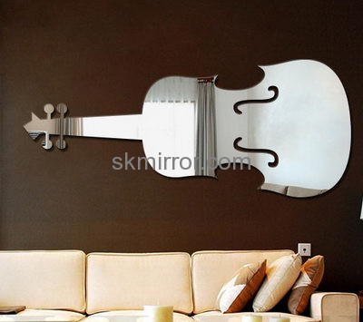 Customized acrylic decorative white mirror decorative wall mirrors sticker decals for walls MS-485