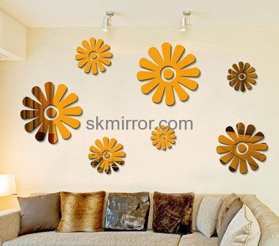 Acrylic mirror factory custom round mirror cheap decorative mirrors for living room MS-418