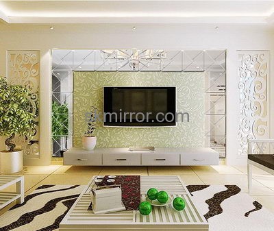 Acrylic mirror manufacturers stickers custom decorative wall mirrors for living room MS-395