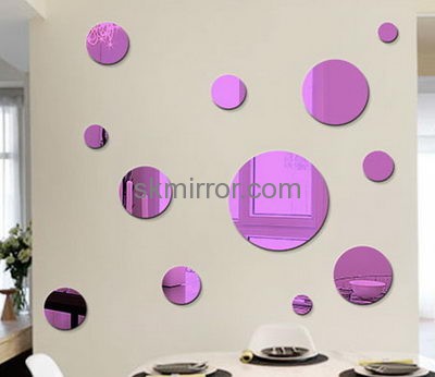 China acrylic mirror manufacture custom acrylic round wall decor round decorative mirror MS-360