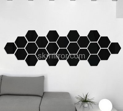 Hot sale acrylic sticker decoration sticker black mirror MS-241