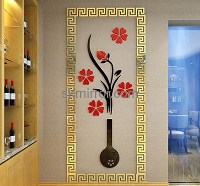 Customized acrylic long wall mirrors kitchen wall stickers large mirrors for sale MS-240