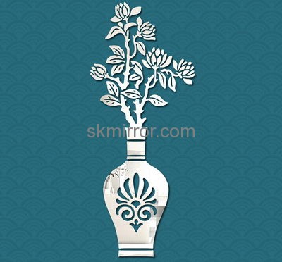 China acrylic plexiglass manufacturer hot sale acrylic bedroom mirrors tree wall stickers MS-219