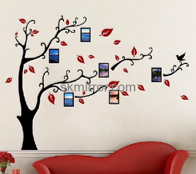 Wholesale acrylic mirror decoration sticker mirror acrylic tree wall sticker MS-190