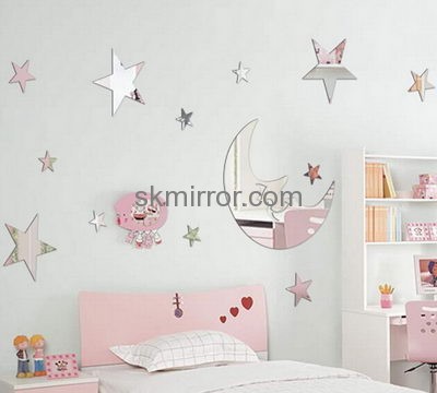 Custom acrylic stairs wall sticker wall mirror acrylic mirror decoration sticker MS-163