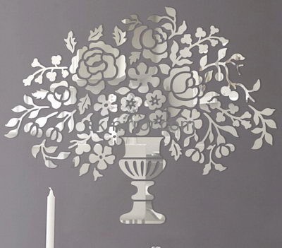 Hot sale acrylic wall sticker tree acrylic mirror decoration sticker 3d floor sticker MS-160