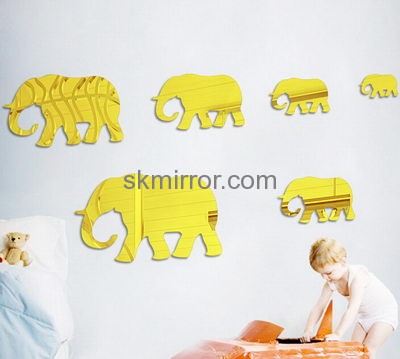 Hot sale acrylic pet sticker bathroom mirror wall stickers sticker 3d MS-151