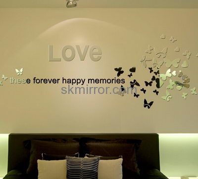 Factory wholesale acrylic mirror decoration sticker ikea wall mirror sticker ikea acrylic wall sticker MS-145