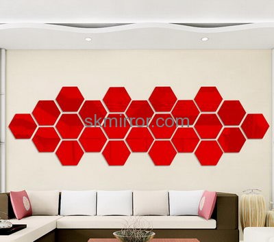 Factory wholesale acrylic mirror decorative wall sticker import wall sticker 3d sticker for floor MS-130