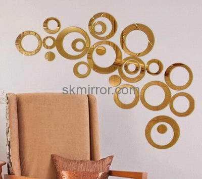 Wholesale acrylic dot sticker mirror decorative mirror trim MS-053