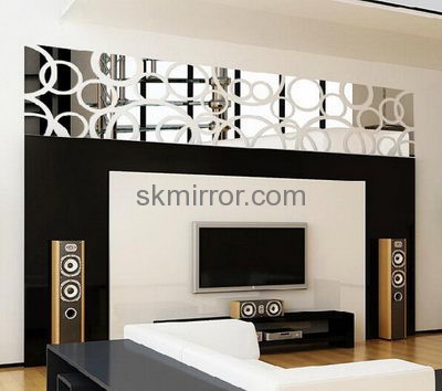 Factory wholesale acrylic 3d sticker big wall mirror MS-068