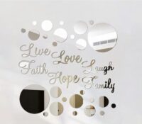 Wholesale custom acrylic wall home decor mirror stickers