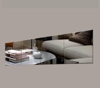 Wholesale custom acrylic living room wall mirror sheet